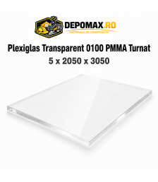 Plexiglas transparent 0100 PMMA turnat 5 x 2050 x 3050 mm